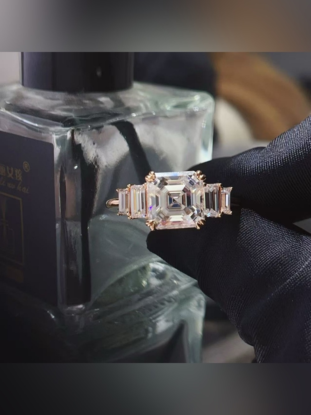 3 Carat Moissanite 925 Sterling Silver Ring